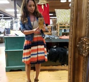 Multi-colored LulaRoe Madison skirt
